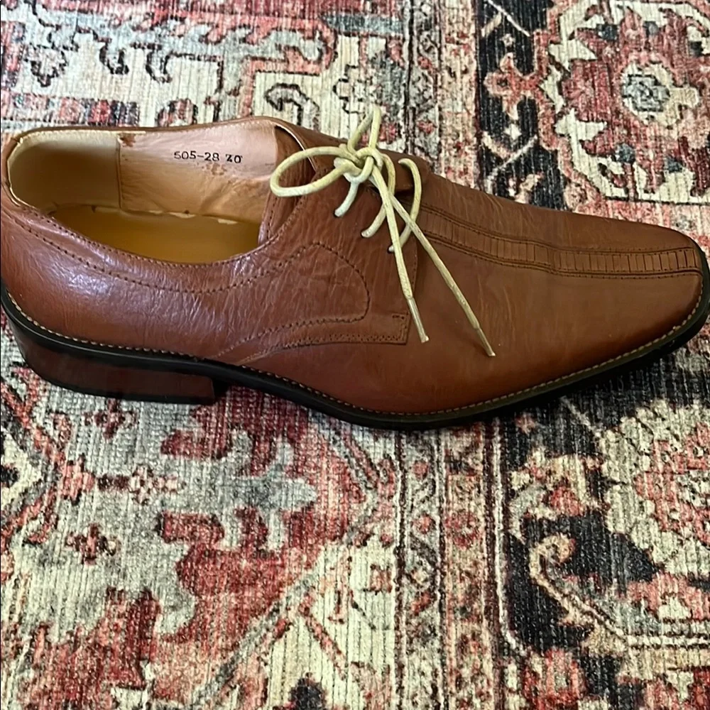LD. Boss Tan Brown Oxford Men Shoes - Picture 16 of 17